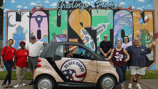 Peace Car Visits Houston 8/13/16